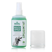 Basil Mouth Freshening Spray for Dogs – Spearmint Flavour, 130ml | Natural Oral Hygiene Spray for Fresh Breath & Dental Health